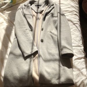 Long grey sweater jacket